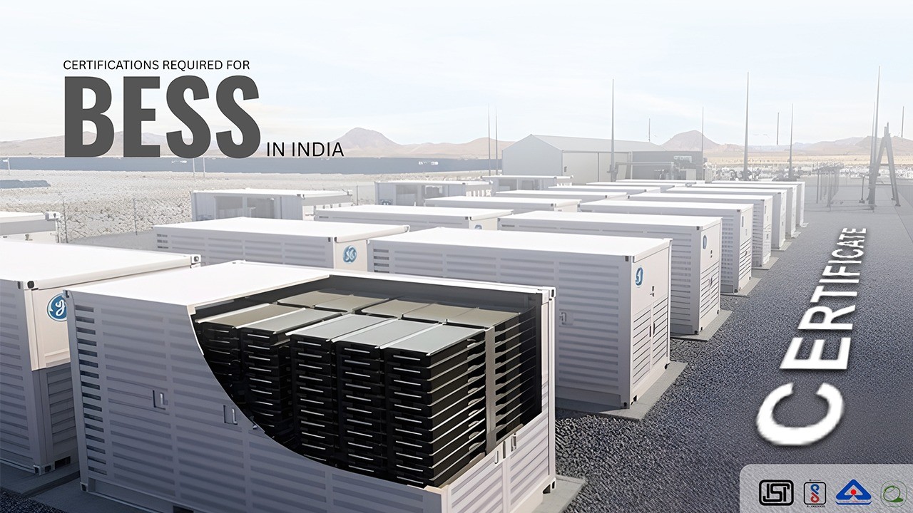 BESS Certification in India: BIS, CEA & Safety Standards