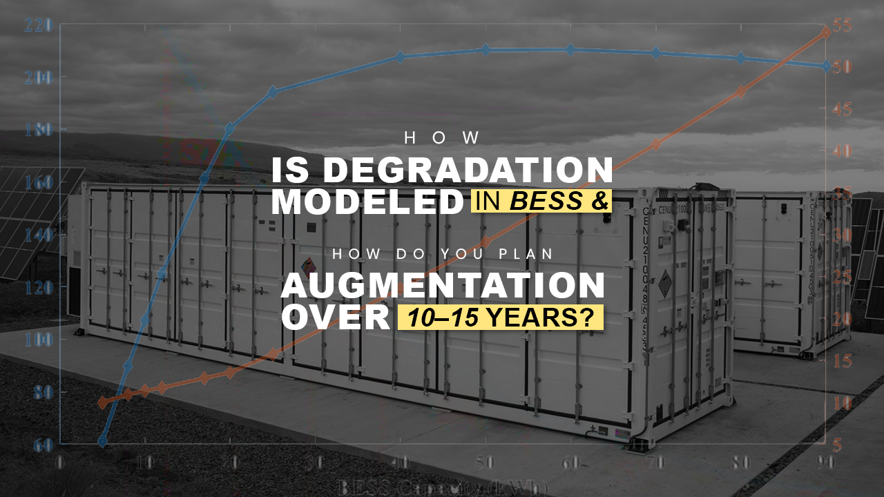 BESS degradation modeling and augmentation strategy